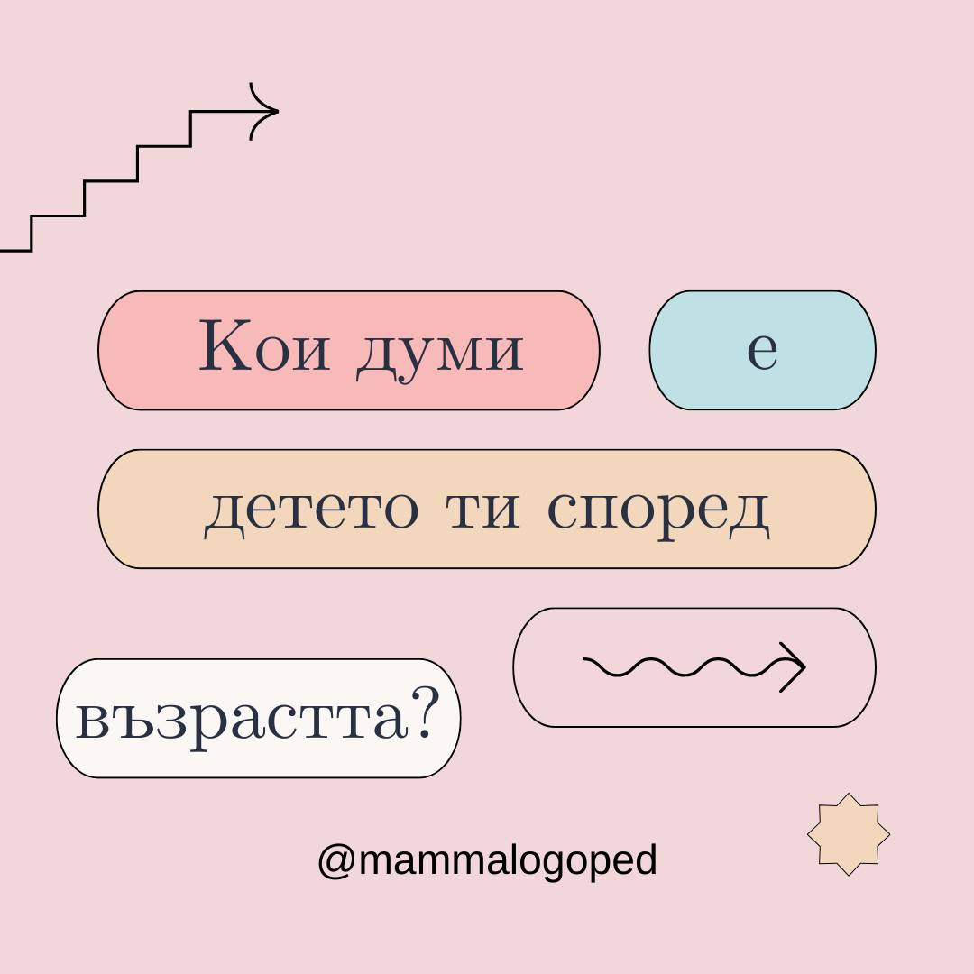 Кои думи използва детето най-често според възрастта си?