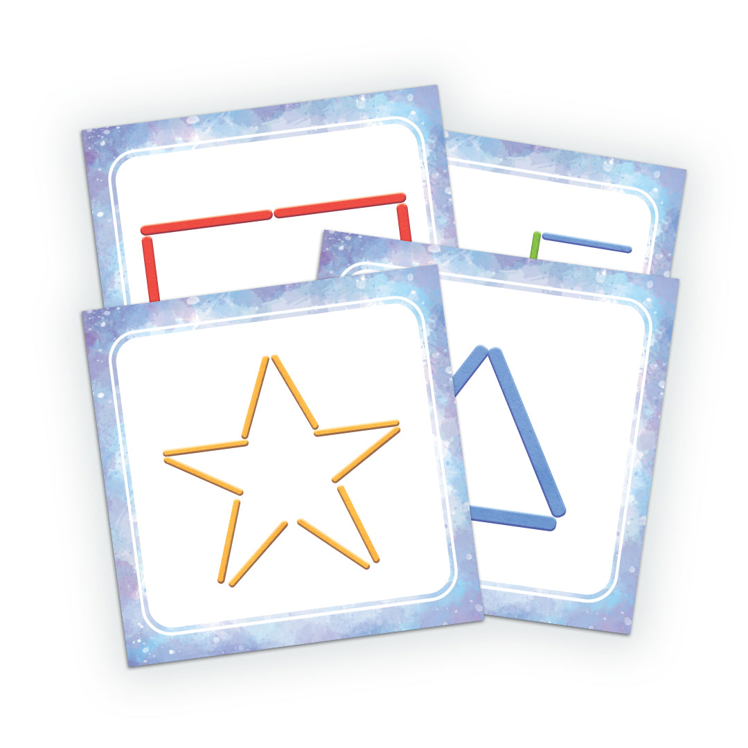 Карти клечки - упражнения за фина моторика, внимание, цветове